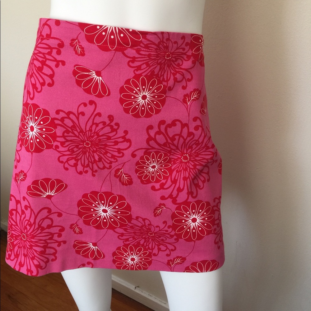 Tutu French floral cotton mini skirt